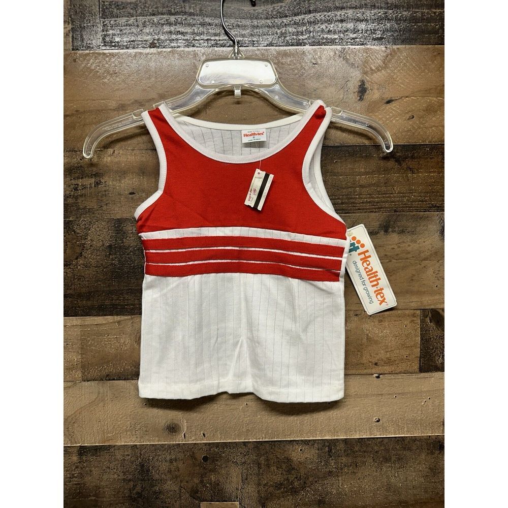 NWT VTG Health-tex Youth Girl's Tank Top Size 6